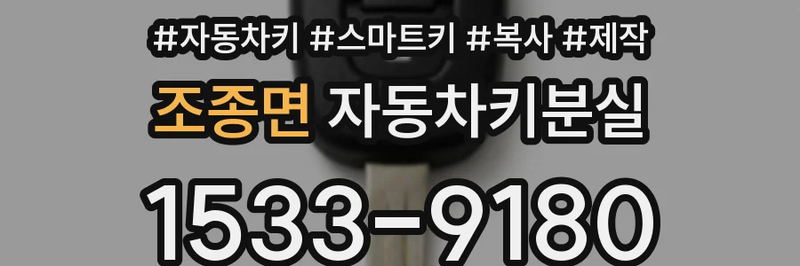 조종면 자동차키분실