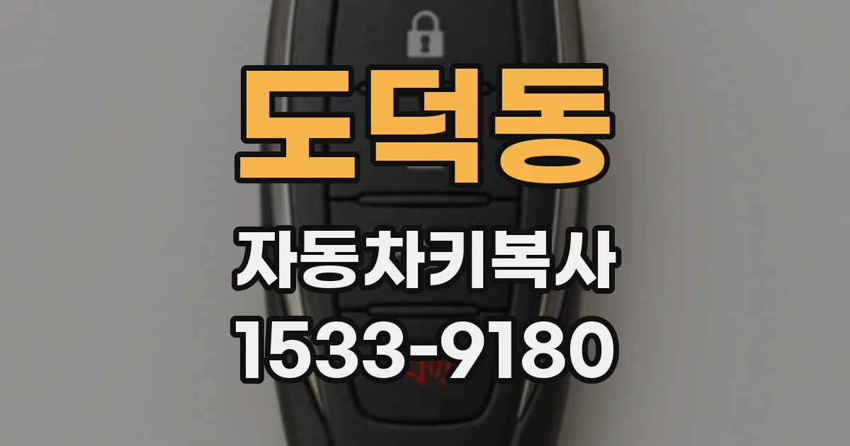 도덕동 자동차키복사