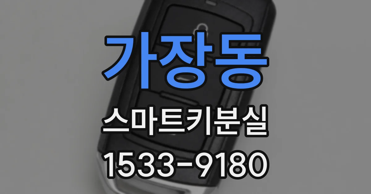 가장동 스마트키분실