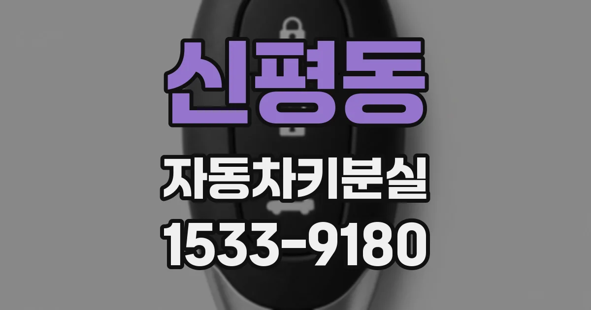 신평동 자동차키분실