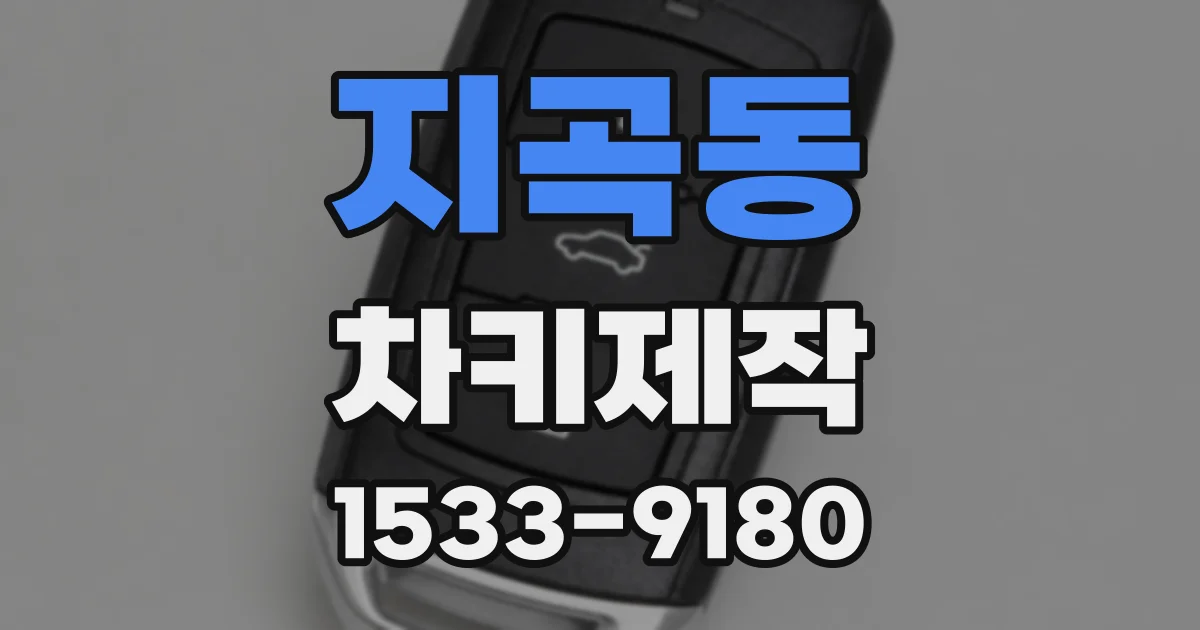지곡동 차키제작