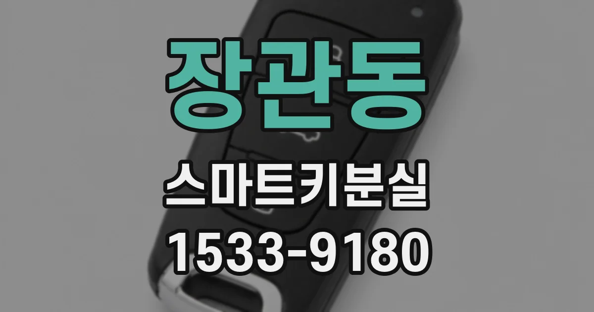 장관동 스마트키분실