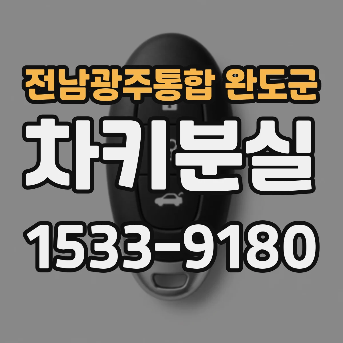 전남광주통합 완도군 차키분실