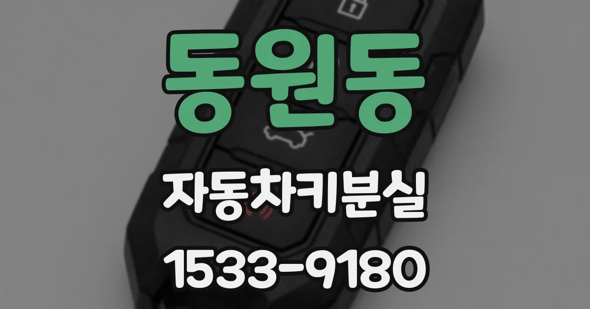 동원동 자동차키분실