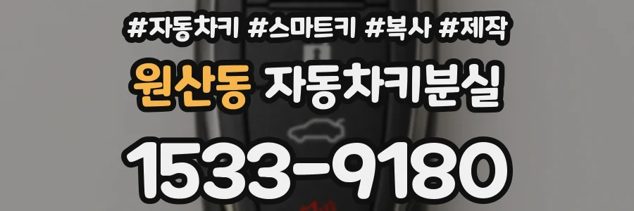 원산동 자동차키분실