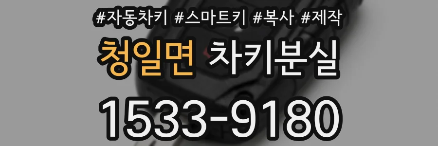 청일면 차키분실