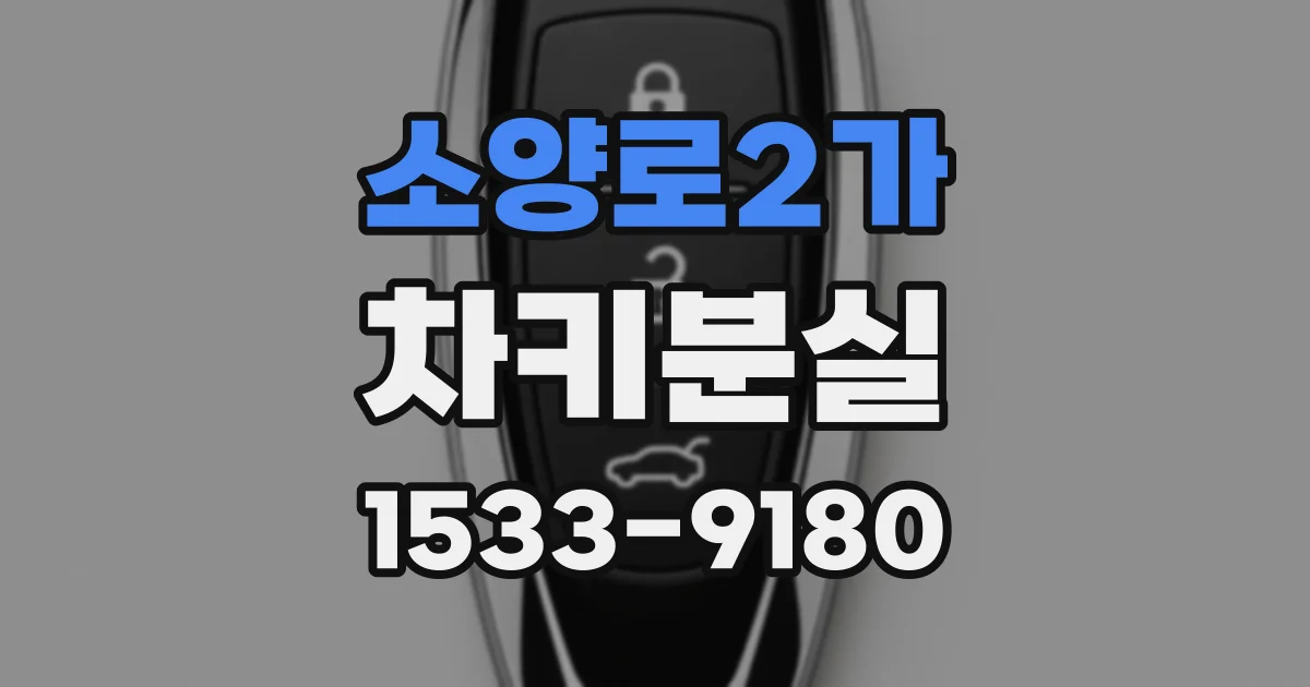 소양로2가 차키분실