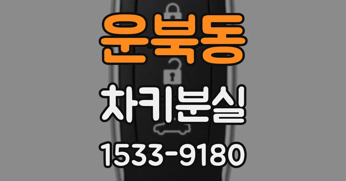 운북동 차키분실