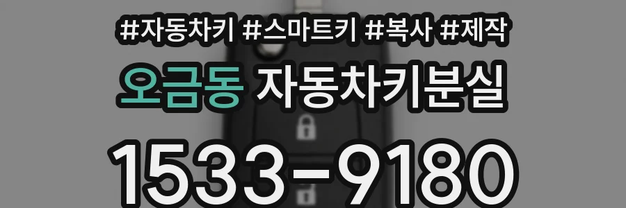 오금동 자동차키분실