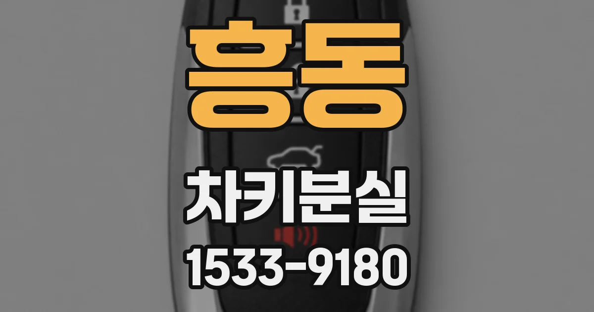 흥동 차키분실