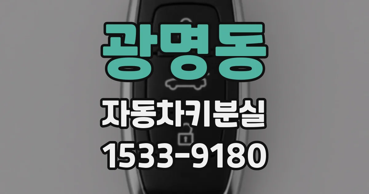 광명동 자동차키분실