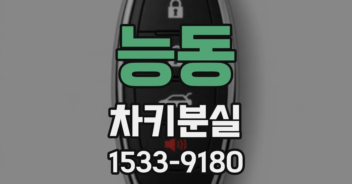 능동 차키분실
