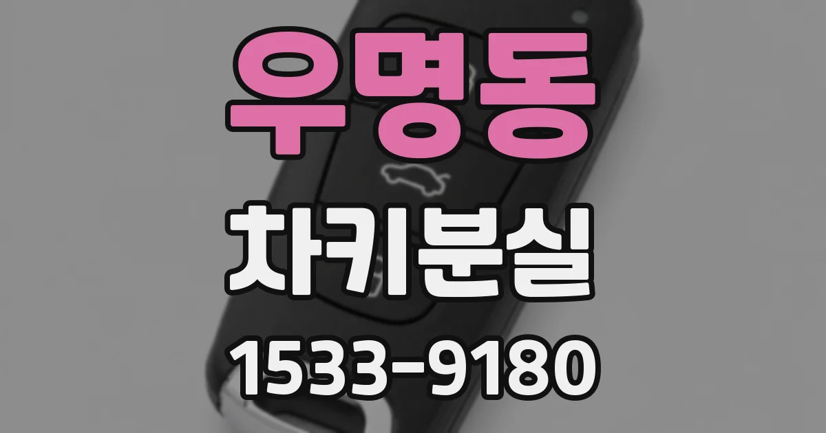 우명동 차키분실