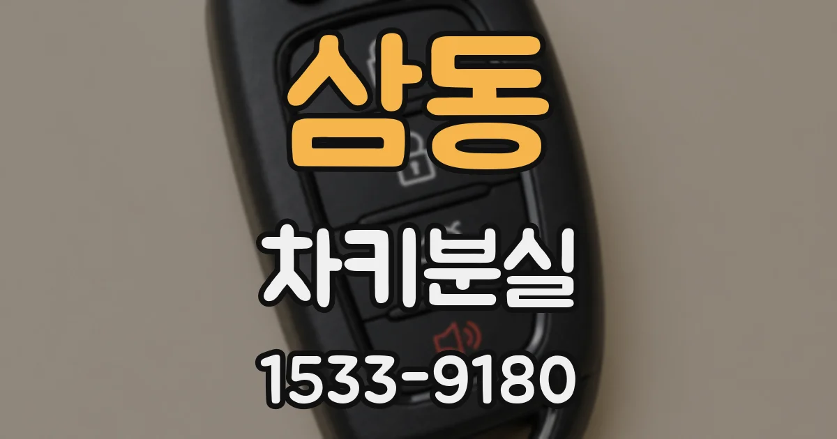 삼동 차키분실