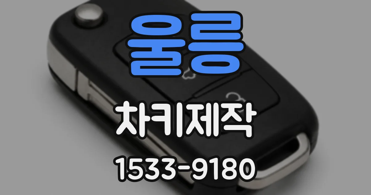 울릉 차키제작