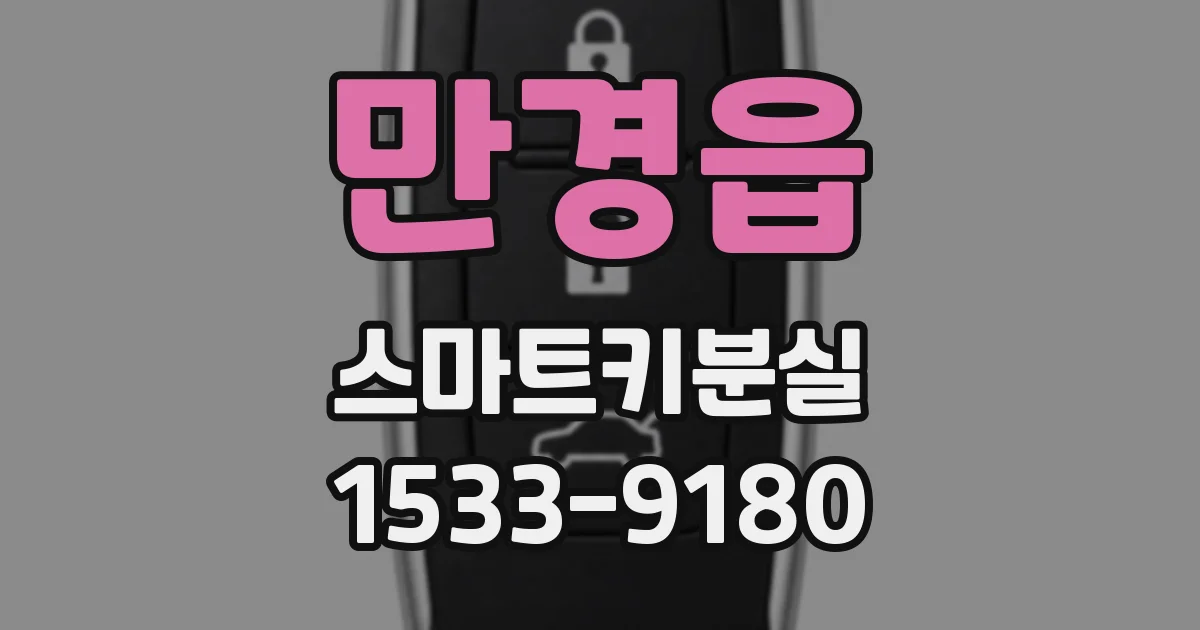 만경읍 스마트키분실