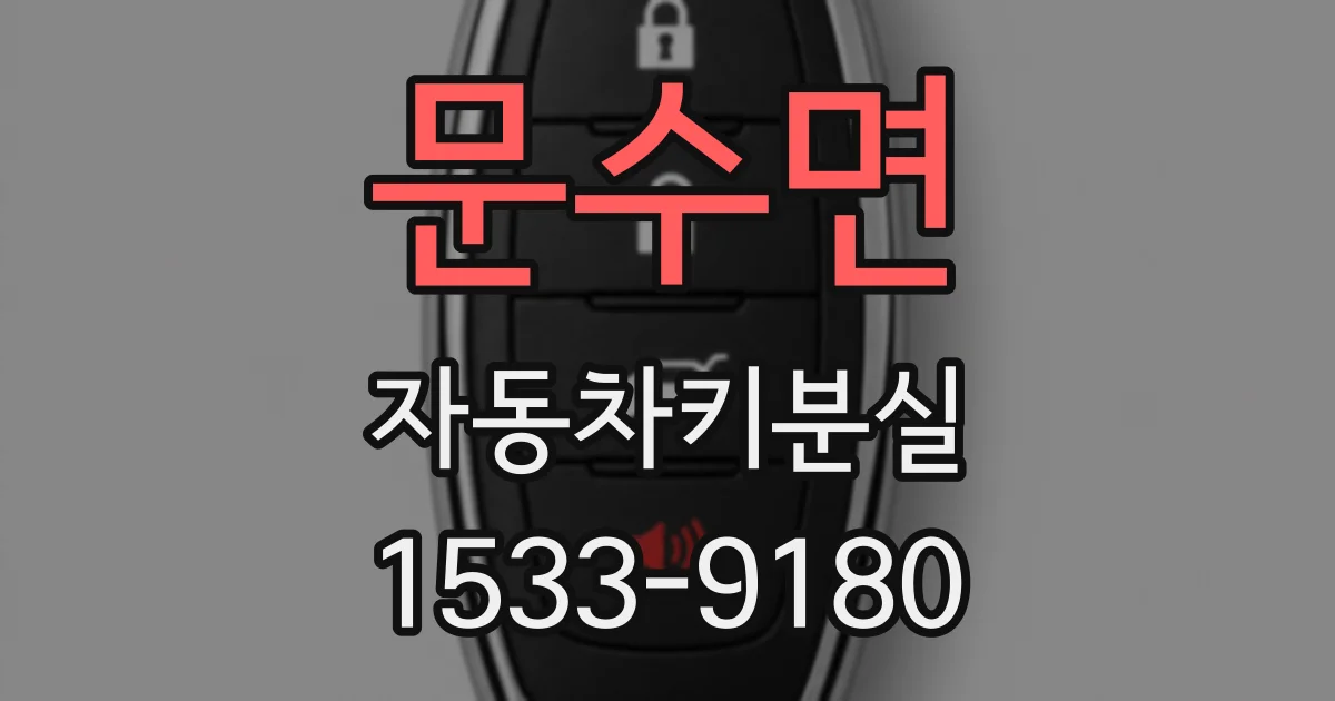 문수면 자동차키분실