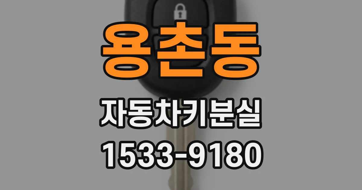 용촌동 자동차키분실