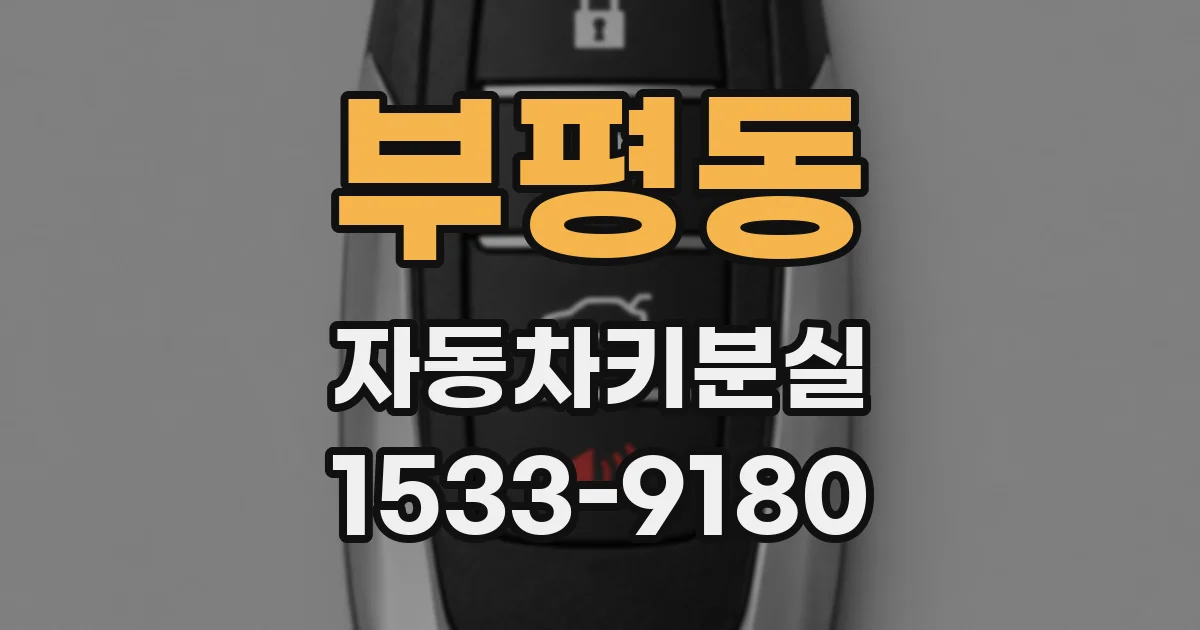 부평동 자동차키분실