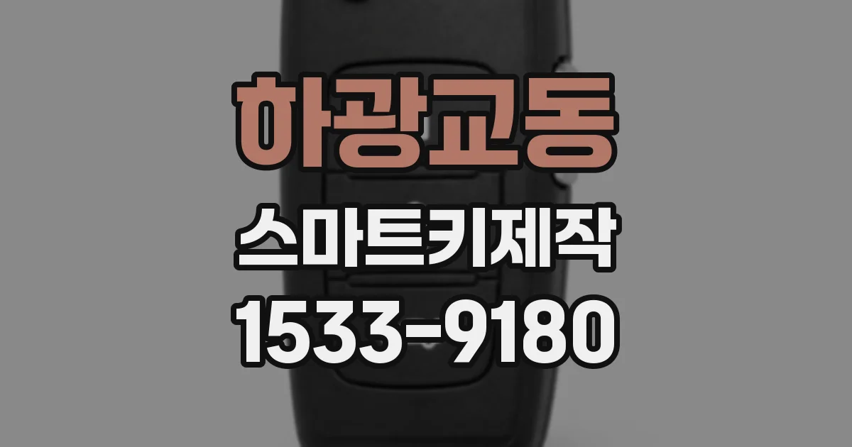 하광교동 스마트키제작