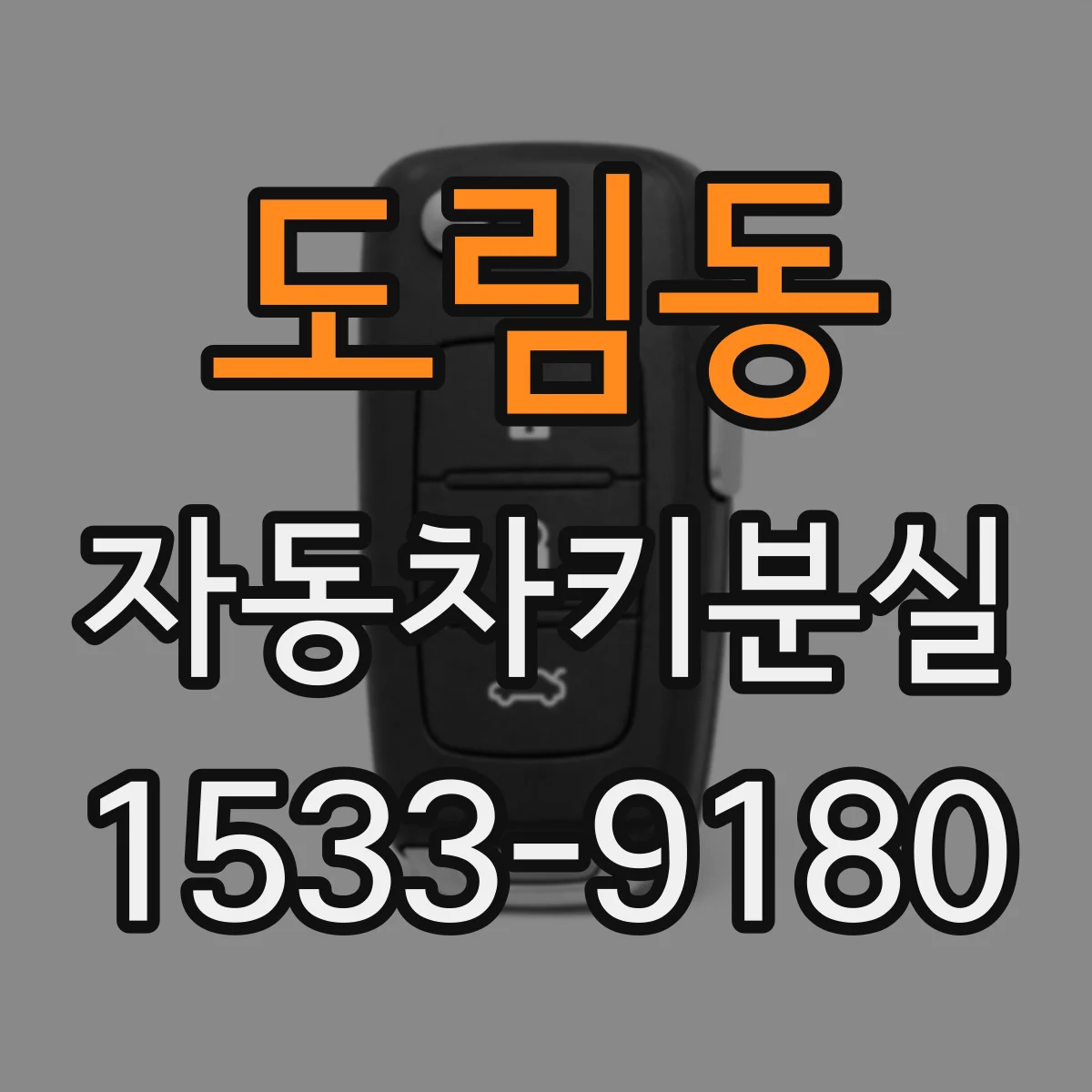 도림동 자동차키분실