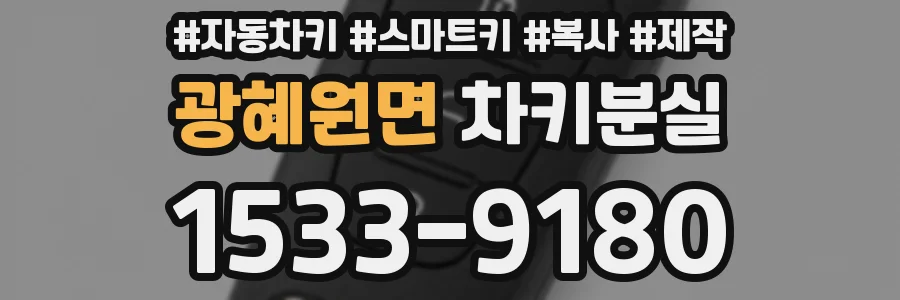 광혜원면 차키분실