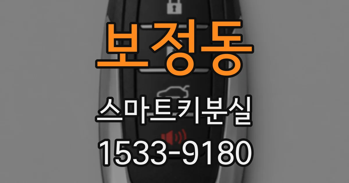 보정동 스마트키분실