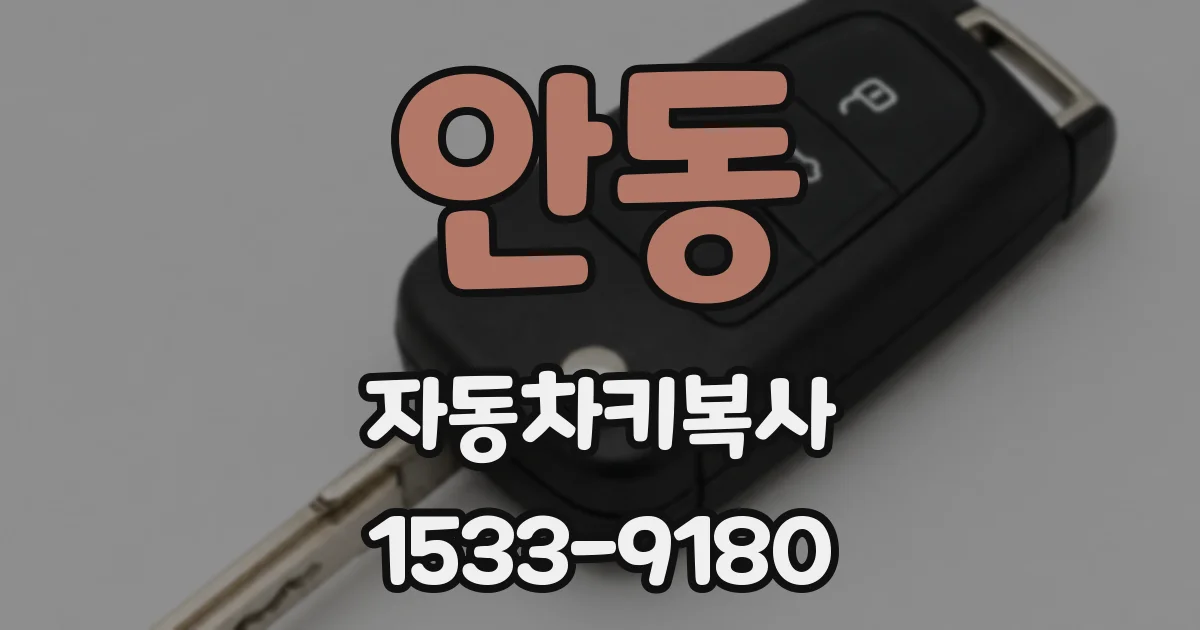 안동 자동차키복사