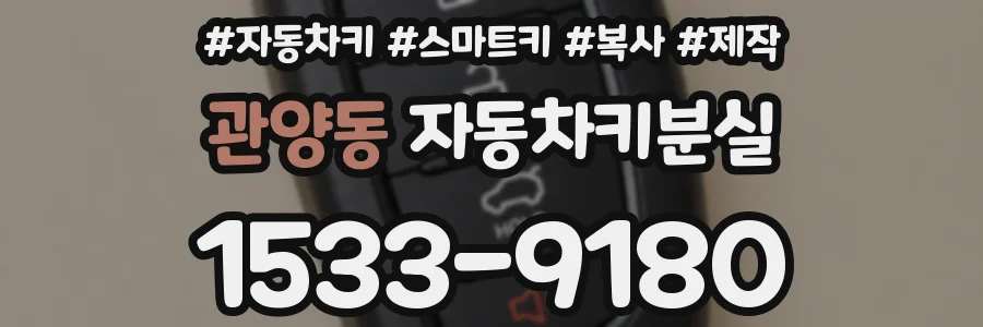 관양동 자동차키분실