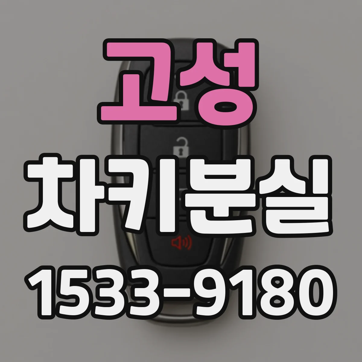 고성 차키분실