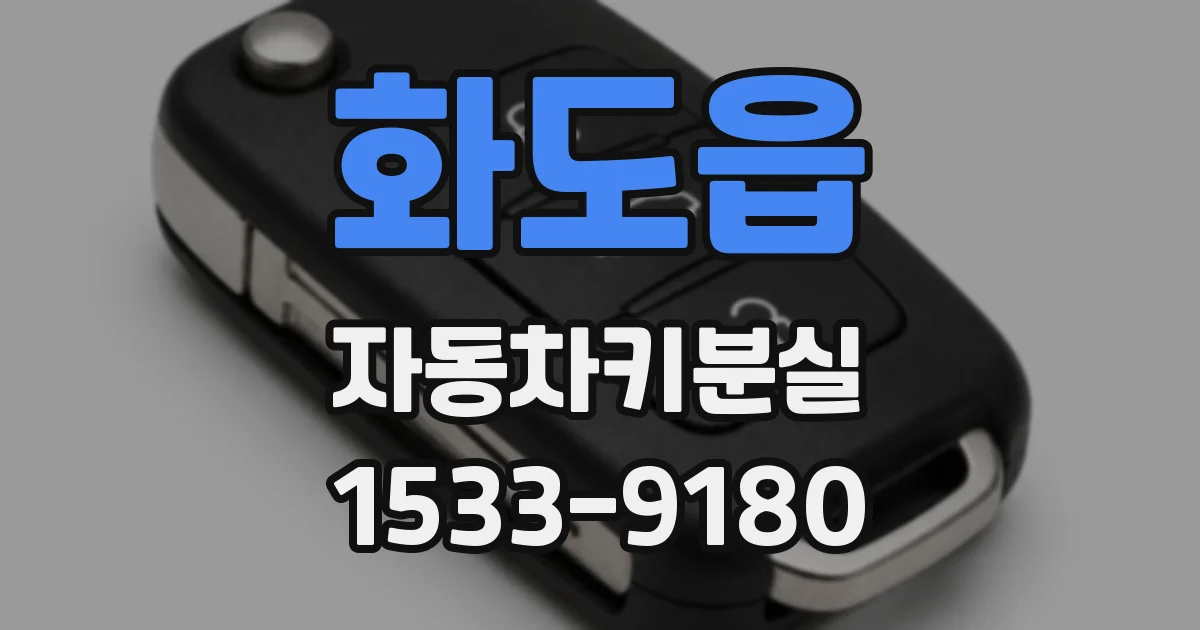 화도읍 자동차키분실