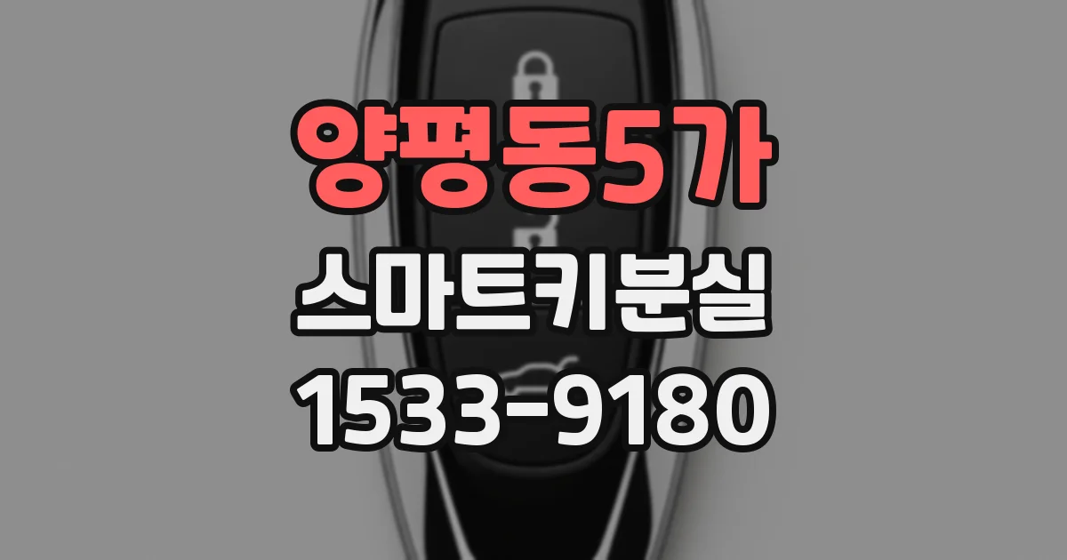양평동5가 스마트키분실