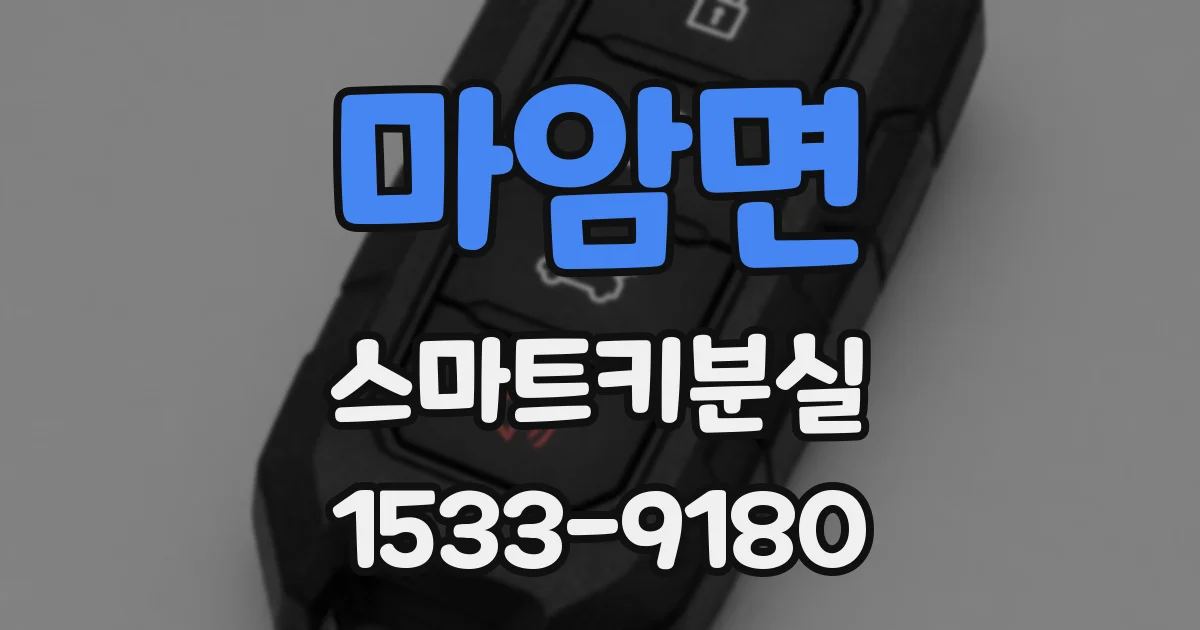 마암면 스마트키분실