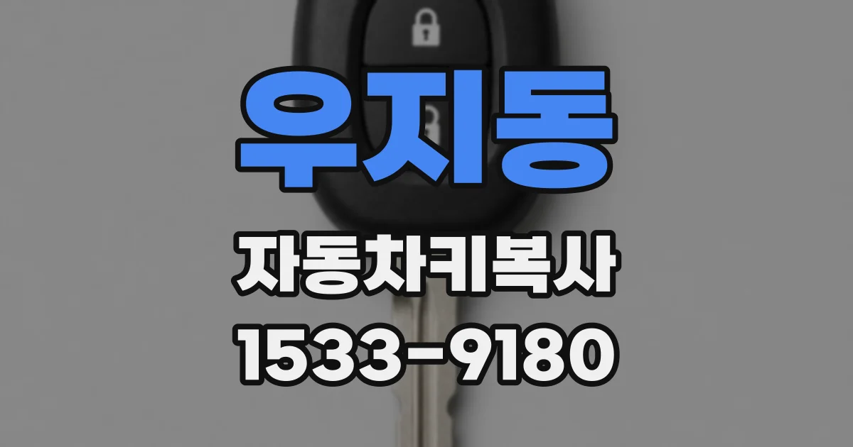 우지동 자동차키복사
