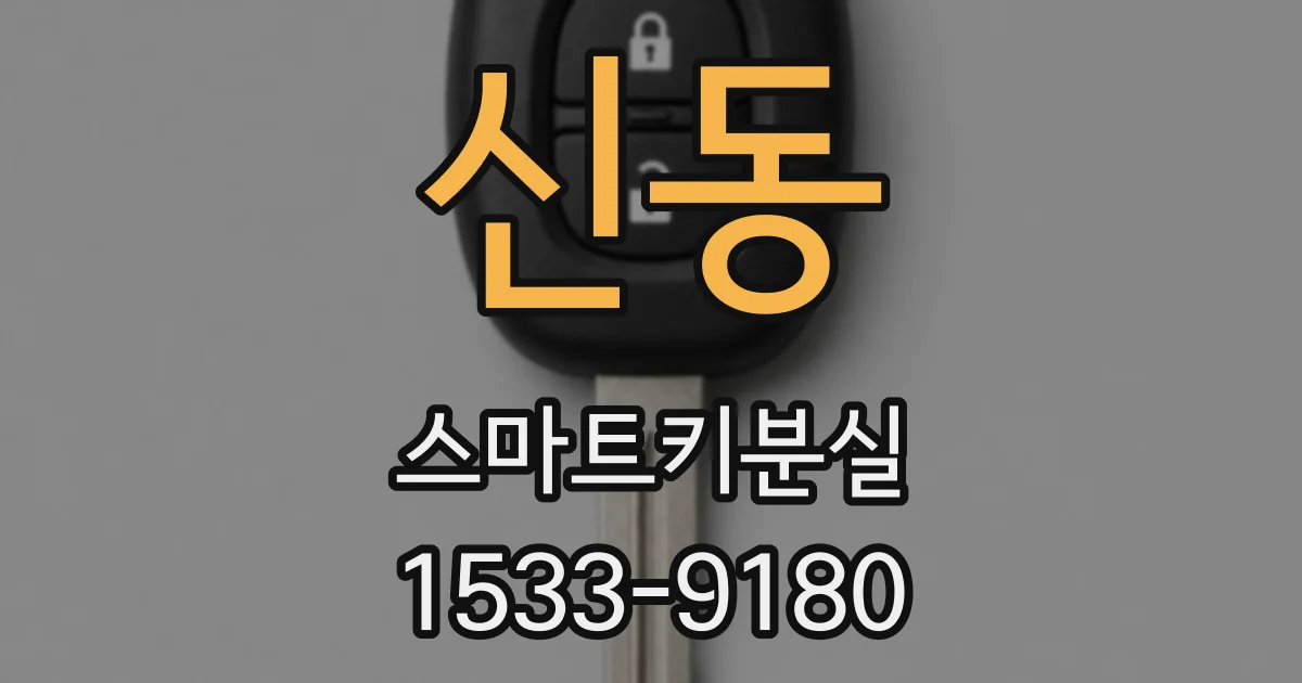 신동 스마트키분실
