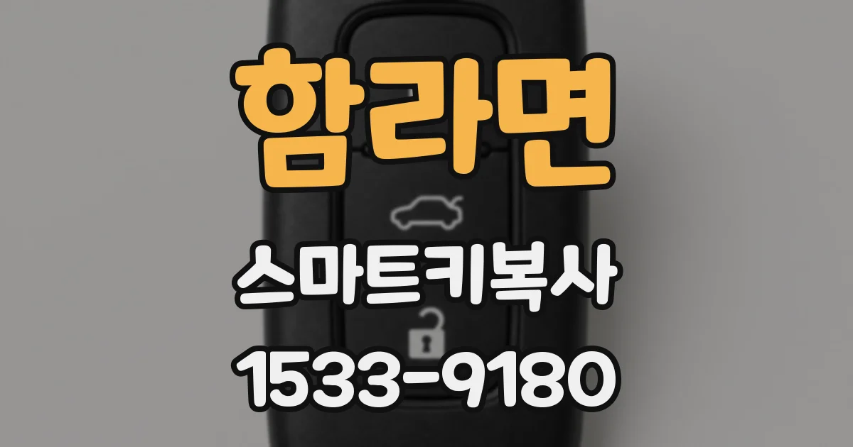 함라면 스마트키복사