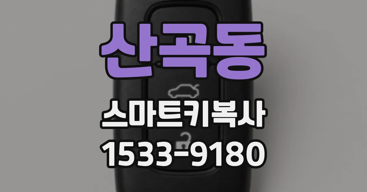산곡동 스마트키복사