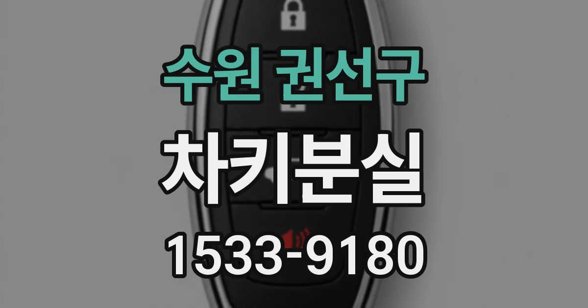수원 권선구 차키분실