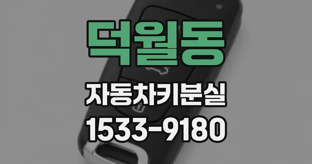 덕월동 자동차키분실