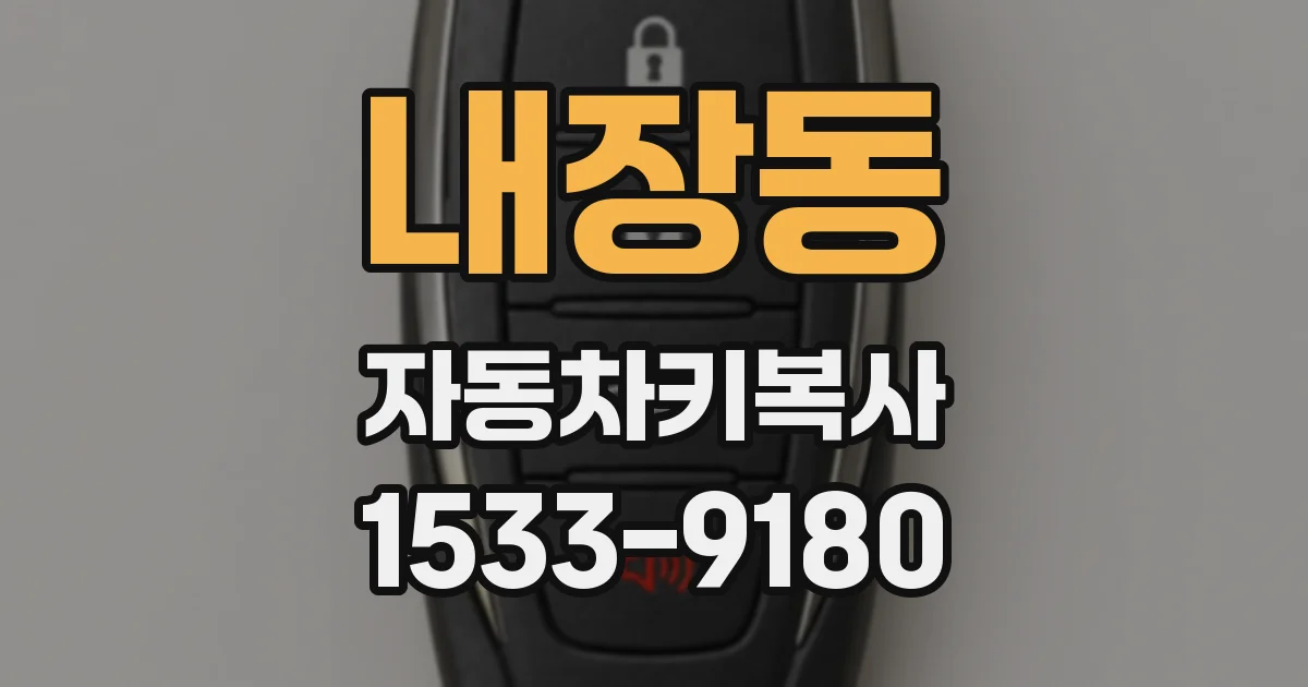 내장동 자동차키복사