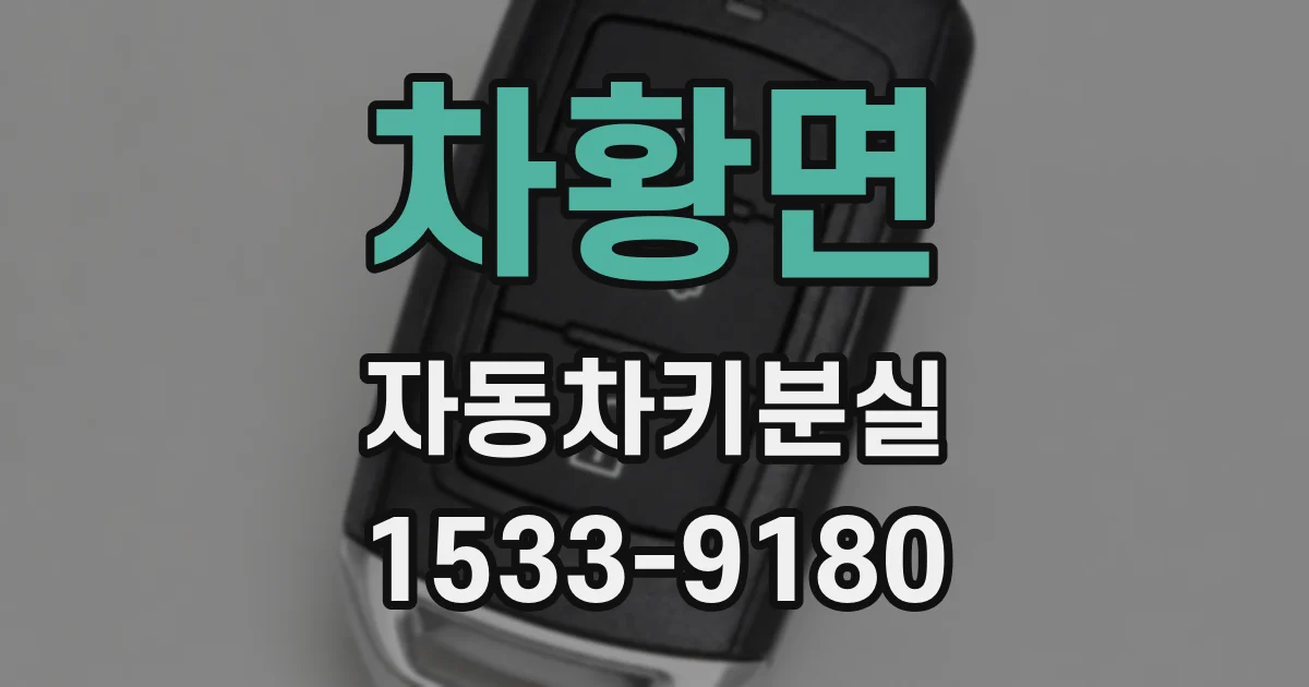 차황면 자동차키분실