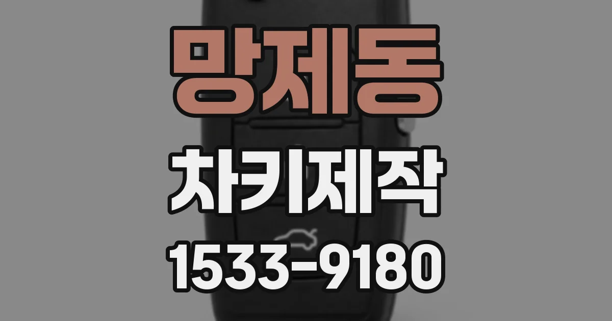 망제동 차키제작