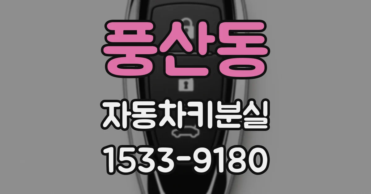 풍산동 자동차키분실