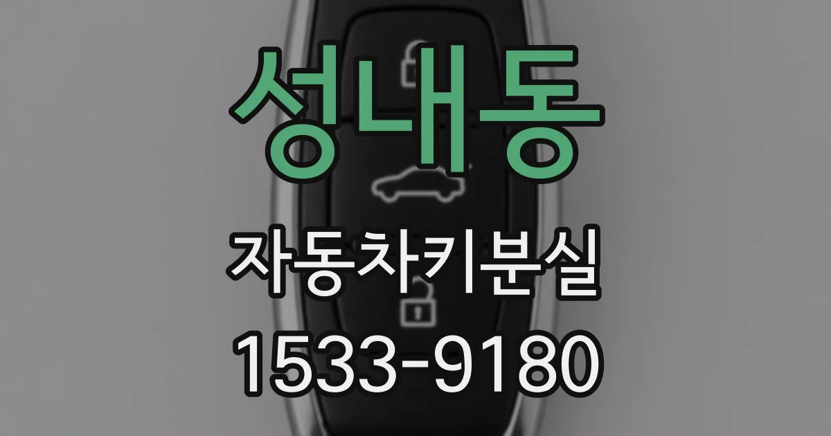 성내동 자동차키분실