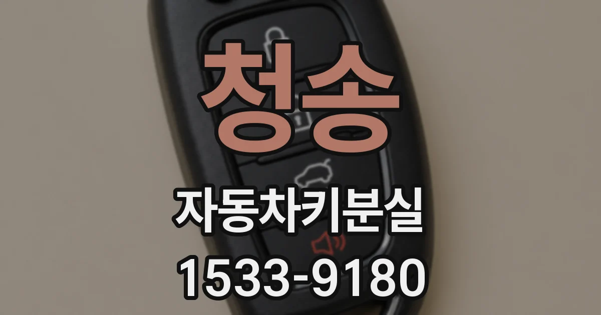 청송 자동차키분실