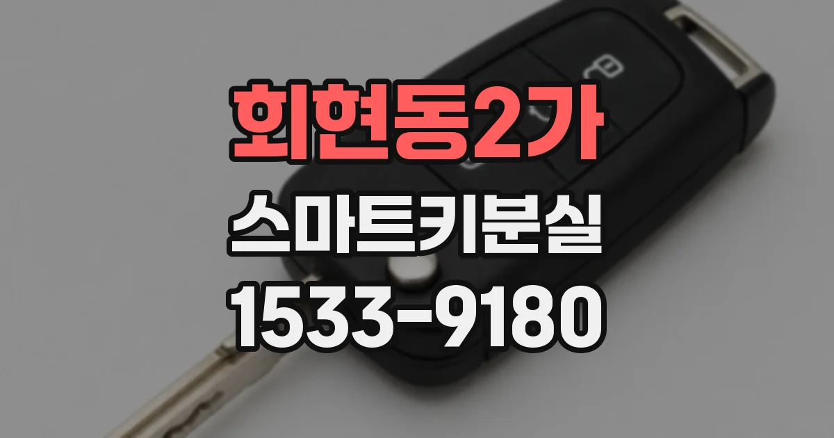 회현동2가 스마트키분실