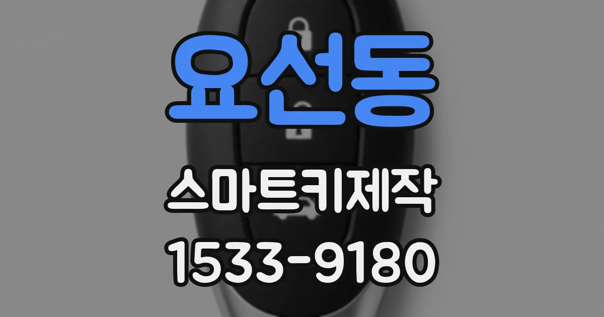요선동 스마트키제작