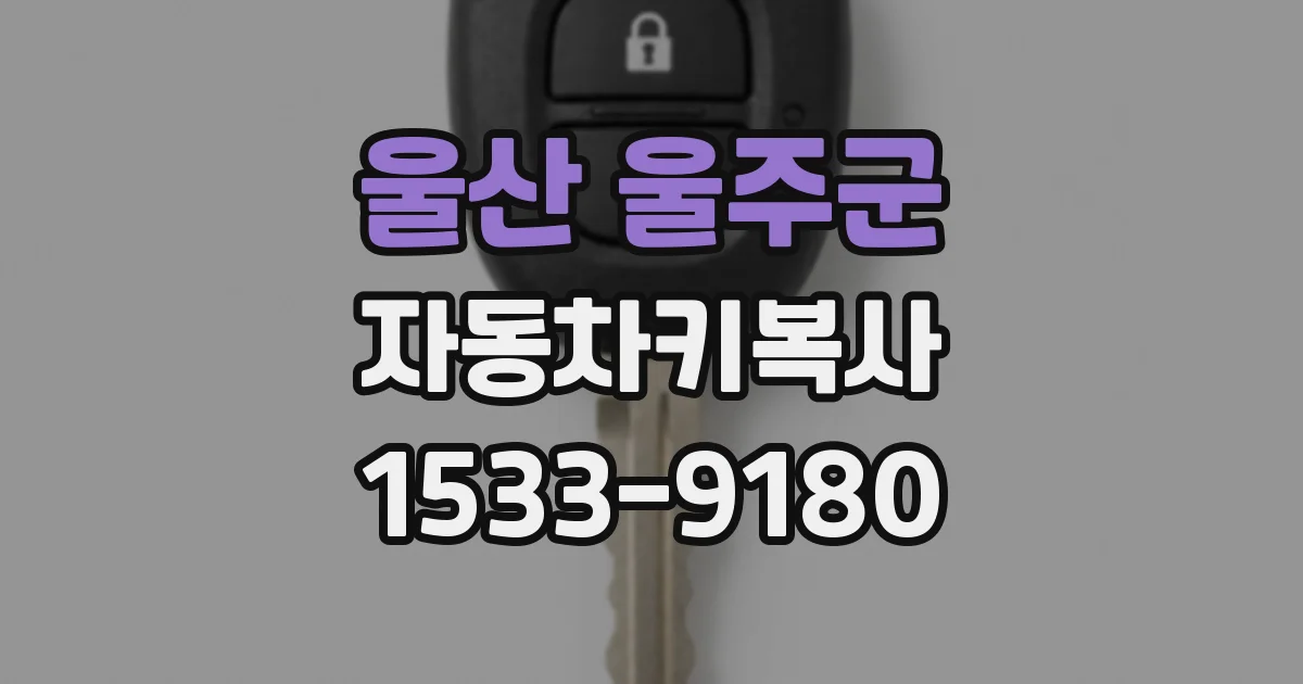 울산 울주군 자동차키복사