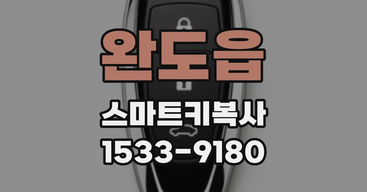 완도읍 스마트키복사