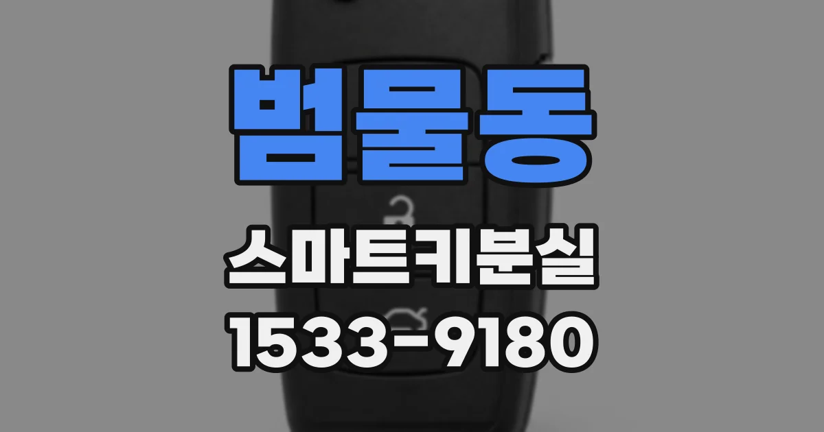 범물동 스마트키분실